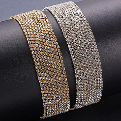 Brass Rhinestone Strass Chains&nbsp;CHC-BC0001-01M