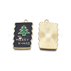 Rack Plating Alloy Enamel Pendants&nbsp;ENAM-N055-141