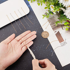 24Pcs 2 Colors Brass Stud Earring Findings&nbsp;KK-CN0002-04