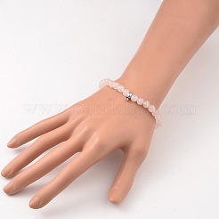 Round Natural Gemstone Beaded Stretch Bracelets&nbsp;BJEW-JB02147