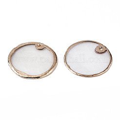 Natural Capiz Shell Pendants&nbsp;SSHEL-N034-83B-01