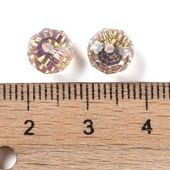 AB Color Plated Glass Beads&nbsp;EGLA-P059-03B-AB17