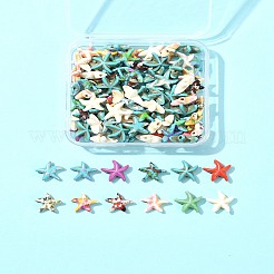 100Pcs 13 Styles Synthetic Turquoise Dyed Beads&nbsp;G-FS0005-86