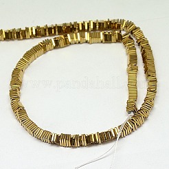 Electroplate Non-magnetic Synthetic Hematite Heishi Beads Strands&nbsp;G-J171A-2x2mm-06