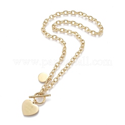 304 Stainless Steel Pendant Necklaces&nbsp;NJEW-K120-12G