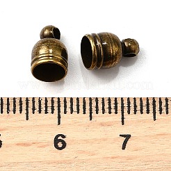 Brass Cord Ends&nbsp;KK-D217-9x6-AB-NF
