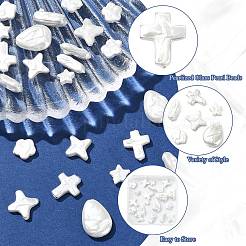 30Pcs 6 Styles Pearlized Glass Pearl Beads&nbsp;HY-CJ0001-01