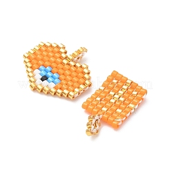 2Pcs Handmade Loom Pattern MIYUKI Glass Seed Beads&nbsp;PALLOY-MZ00607-03