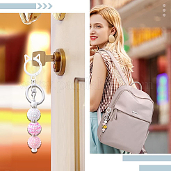 24Pcs 6 Colors Zinc Alloy Keychain Clasp Findings&nbsp;KEYC-SC0001-83