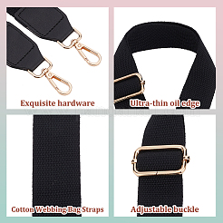 Cotton Adjustable Webbing Bag Straps&nbsp;PURS-WH0005-72LG-02