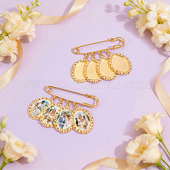 4Pcs Iron Brooches&nbsp;JEWB-UN00009