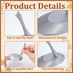 Alloy Model Aircraft Display Stands&nbsp;ODIS-WH0106-03S-02