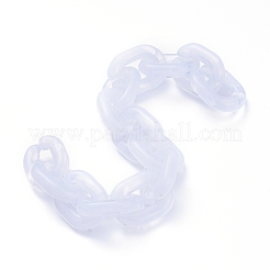 Transparent Acrylic Handmade Cable Chain&nbsp;AJEW-JB00545-01