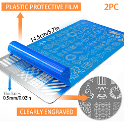 304 Stainless Steel DIY Nail Art Templates&nbsp;MRMJ-WH0117-011