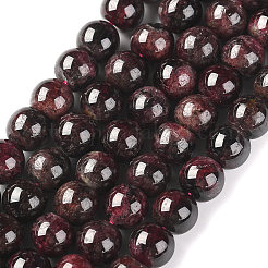 Natural Garnet Beads Strands&nbsp;X-G-J376-37-8mm