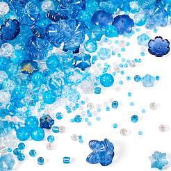 Transparent Spray Paint & Baking Paint Crackle Glass Beads&nbsp;GLAA-TA0003-45