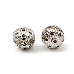 Brass Rhinestone Beads&nbsp;KK-U057-14P