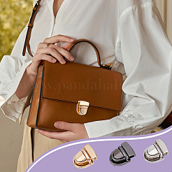 12Pcs 3 Colors Iron Bag Tuck Clasps&nbsp;PURS-NB0001-01