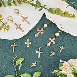 24Pcs 12 Styles Alloy Crystal Rhinestone Pendants&nbsp;FIND-SC0010-80