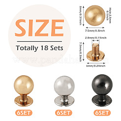 18 Sets 3 Colors Iron Screws&nbsp;FIND-TA0006-29A