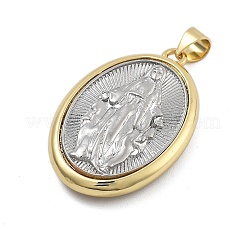 Long-Lasting Plated Brass Pendants&nbsp;KK-Q006-42G-03