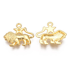 Golden Plated Alloy Pendant Rhinestone Settings&nbsp;PALLOY-WH0067-15G-05