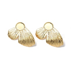 Ion Plating(IP) 304 Stainless Steel Stud Earring Findings&nbsp;STAS-F286-06B-G