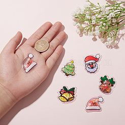30Pcs 5 Style PVC Plastic with Plastic Paillette Cabochons&nbsp;KY-CJ0001-37