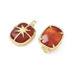 Brass & Natural Carnelian Pendants&nbsp;GG-CBAD360-19G-02