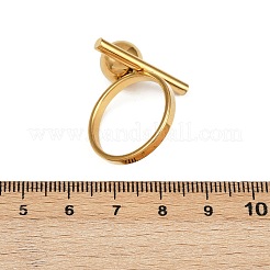304 Stainless Steel Finger Rings for Women&nbsp;RJEW-Z107-02G