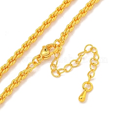 Brass Wheat Chain Necklaces for Women&nbsp;NJEW-G084-23G