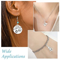 90Pcs 9 Styles Camping Theme Tibetan Style Alloy Pendants&nbsp;FIND-CJ0005-64