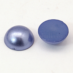 Half Round Domed Imitated Pearl Acrylic Cabochons&nbsp;OACR-H001-10R