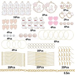 Rabbit Theme Dangle Earring DIY Making Kit&nbsp;DIY-SC0017-56