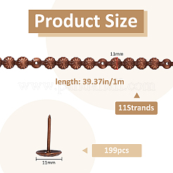 Iron Nail Strips&nbsp;FIND-WH0148-752R
