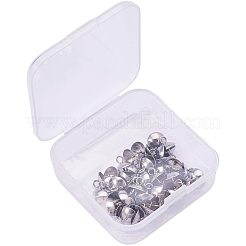 304 Stainless Steel Cup Pearl Peg Bails Pin Pendants&nbsp;STAS-PH0010-32P