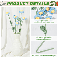 Handmade Crochet Cotton Artificial Flower&nbsp;AJEW-WH0009-75A