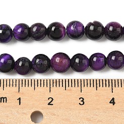 Grade AB Natural Tiger Eye Beads Strands&nbsp;X-G-F591-18-6mm