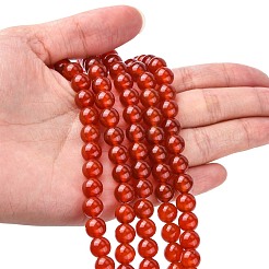Natural Carnelian Beads Strands&nbsp;X-G-C076-8mm-2A