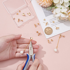 10Pcs Brass Stud Earring Findings&nbsp;KK-UN0005-30