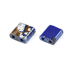 2-Hole Opaque Glass Seed Beads&nbsp;SEED-N004-001-A01