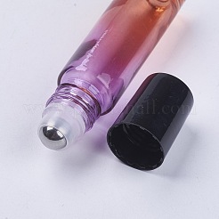 10ml Glass Gradient Color Essential Oil Empty Roller Ball Bottles&nbsp;X-MRMJ-WH0011-B03-10ml