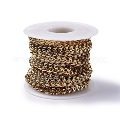 Ion Plating(IP) 304 Stainless Steel Cobs Chains&nbsp;CHS-H019-01G