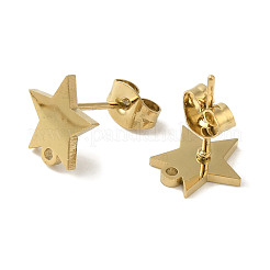 Ion Plating(IP) 304 Stainless Steel Stud Earring Findings&nbsp;STAS-I206-70G