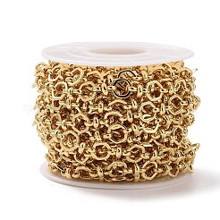 Brass Hexagon & Knot Link Chains&nbsp;CHC-K013-14G