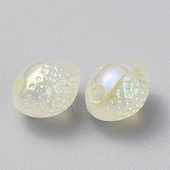 Plated Acrylic Lemon Bead&nbsp;OACR-CJC0009-04E