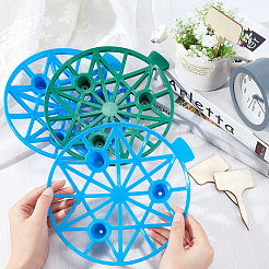 8Pcs 2 Colors Round Plastic Bracket&nbsp;DIY-GA0002-24