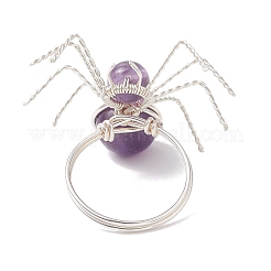 Natural Gemstone Finger Rings&nbsp;RJEW-TA00211-02