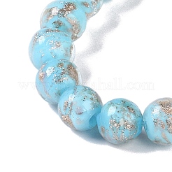 Handmade Gold Sand Lampwork Beads&nbsp;LAMP-Z009-01H