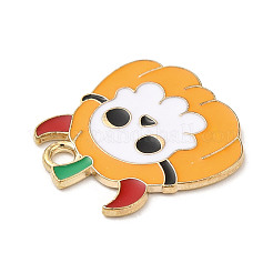 Halloween Themed KC Gold Plated Alloy Enamel Pendants&nbsp;ENAM-L041-02A